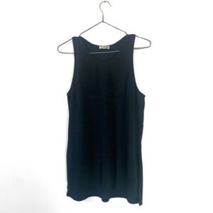 Wilfred Free | Aritzia Green/Black Marled Flowy Scoop-Neck Tank Top Size XS